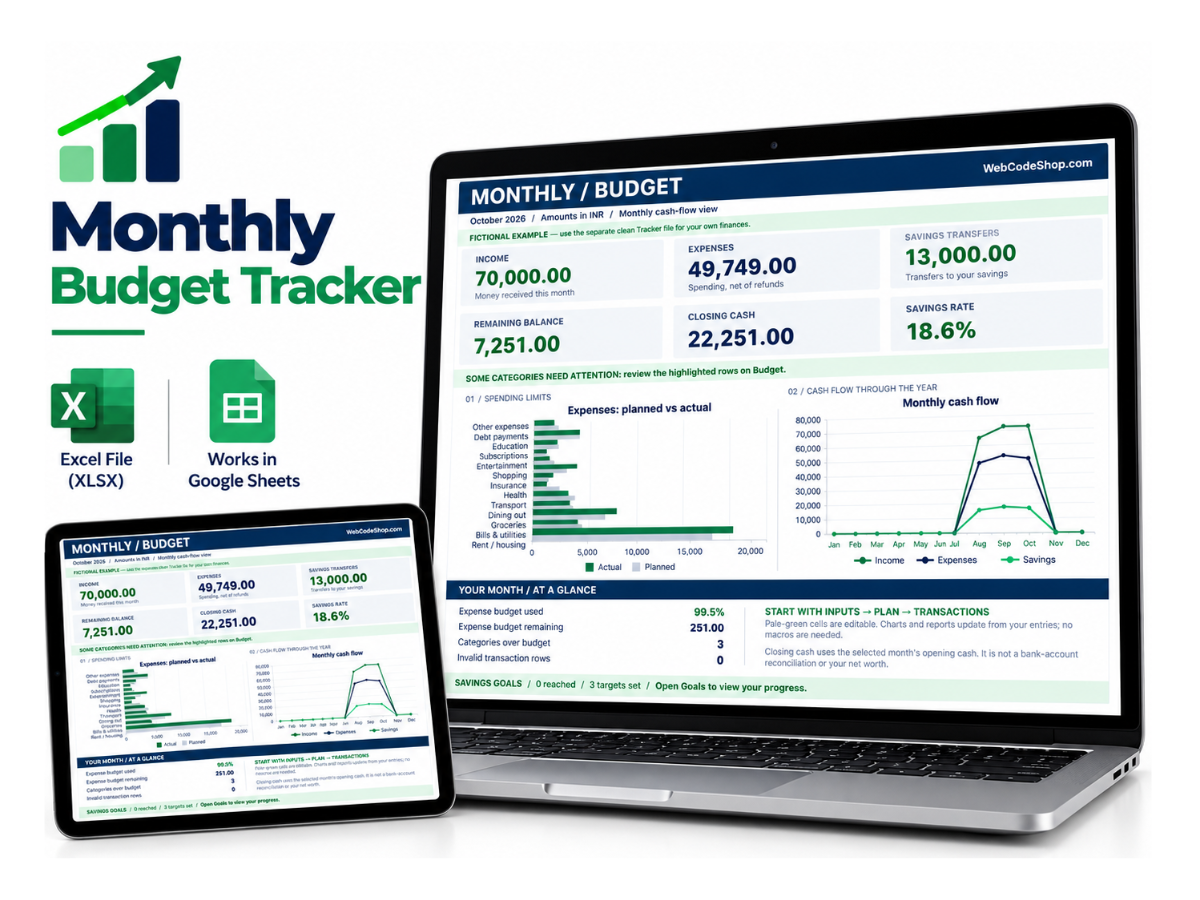 Monthly Budget Tracker